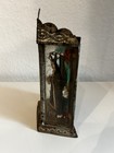 Vintage Mexican Tin Nicho Shadow Box Virgin Mary Folk Art Shrine 7 5   