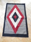 Antique   Vintage Navajo Indian Ganado Dazzler Rug - Nice Size   Design  