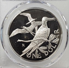 1973-fm British Virgin Islands  1 Silver Frigate Proof Coin Pcgs Graded Pr68 Cam