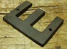 Cast Iron Industrial Letter E Sign Rustic Brown 5  Tall Alphabet 