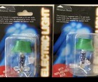 2 Dollhouse Miniature Electric Light Bankers Table Lamp