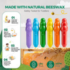 Jumbo Crayons For Toddlers 1-3  8 Colors Non Toxic Beeswax Crayon   Unbreakable