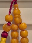 Islamic Prayer German Bakelite Amber  Rosary  12 12 Mm  33 Beads tasbih