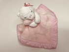 Carters Just One You Pink White Bear Plush Baby Security Blanket Lovey