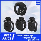 Super Small Male Chastity Device Pocket Size Cage Men Black Resin Lock Belt Sm