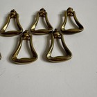 Lot Of 10 Mcm Brass Drawer Ring Bell Pendant Drawer Pulls Hardware Unique