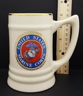Vintage Military United States Marine Corps Seal Logo Mug Stein - New Unused F7