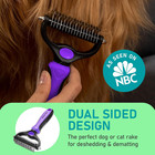 Pet Grooming Brush - Double Sided  Extra Wide For Dogs And Cats