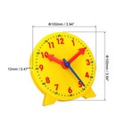 4 Inch Teaching Clock Learning Time 12 Hour 3 Pointers Geared  Yellow