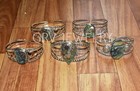 50pcs Abalone Shell Gemstone Adjustable Cuff Bangle Bracelet Jewelry Wbg-9