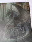 Majestic Dragon Artwork - Framed Fantasy Laser Engraved On 8x10 Canvas