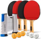 Pro-spin All-in-one Portable Ping Pong Paddles Set   Table Tennis Set With Retra