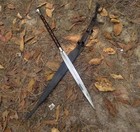 36   Handmade Survival Viking Spear   Carbon Steel Blade   Hunting Camping Spear