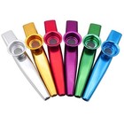 6pcs Metal Kazoo Musical Instruments Multipack Kazoo Sets For Adults Mini 