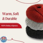 Yarnalia Cozy Yarn - Worsted Weight   Ultra-soft   Fully Composed Of Baby Alp