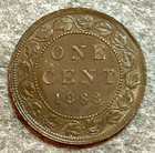 Gem 1888 Canada Large Cent Victoria Nice Toning Bu  