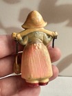 Vintage 1930s Celluloid Dutch Girl Figure Water Carrier Buckets On Chains Mcm