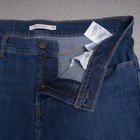 Levi s Shorts Women Sz 32 Bermuda Mid-rise Denim Blue Stretch 12 Inch Inseam