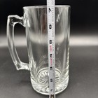 24 Oz Beer Mug Stein Heavy Thick Clear Glass 7    Tall 3 5   diameter