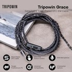 Linsoul Tripowin Grace Silver-plated Ofc In Ear Earphone Cable W mic 2pin