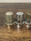 Vtg Lot Of 5 Sewing Thimbles  Mixed Variety  Various Sizes Usa   Taiwan