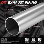 2 5  Od Universal Dual Exhaust H-pipe Balance Tube Tubing Mild Steel Custom Kit
