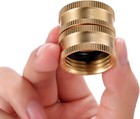 2 Garden Hose Connectors  3 4  Dual Swivel Female-female Hose Adapter