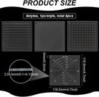 4pcs Acrylic Sashiko Stencil  Dots  Lines  Arcs  Slashes Acrylic Embro