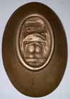 Old Vintage Bronze Risque Humor Trinket Tray Dish Womans Butt Naughty