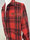 Vintage 1950s Johnson Big Musky Plaid Wool Coat Jacket 46  Chest