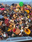 Lot Of 100 Vintage Unique Buttons Mix Metal Plastic Large Small Gorgeous Antique