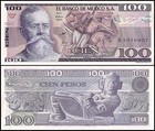 Mexico 100 Pesos  1982  P-74c  Unc  Signature And Series Varies X 100 Pcs Bundle