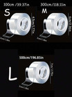 Nano Magic Tape Double Sided Traceless Washable Adhesive Invisible Gel 1m 3m 5m