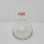 Vintage Quaffer Double Bubble Fire Water Shot Glass Barware Hard Liquor   Chaser