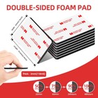    12 Pcs Heavy Duty Double Sided Tape  3mm Thick Mounting Foam Tape  2 Sided    