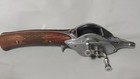 Vintage 1940 s Hurd Super Caster Walnut Pistol Grip Fishing Reel  great Shape 