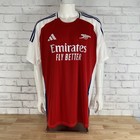 Adidas Jersey Men s 3xl Real Madrid Emirates Soccer Jersey Red  24 Afc H Jsy Nwt