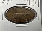 1934 Chicago World s Fair Elongated Cent The Train Of Tomorrow Xf Ef Extra Fine