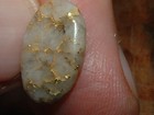 Oregon Blue Mtns  Gold Quartz Cabochon 4 8 Carats Natural Gold Gems