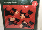 New Dale Burdett Scotties And Teddies Ornaments A Christmas Felt Kit Fk416
