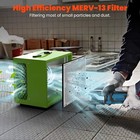 Abestorm Tabletop Dust Collector For Woodworking Movable Timer Air Filtr Systems