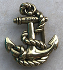 Exclusive Purchase Private Sale Prl Anchor 100  Shiny Brass Carved Belt Buckle