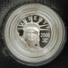 2000-w 1 10 Oz American Platinum Eagle Proof  10 Coin In Ogp