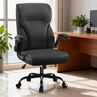Executive Office Chair  High Back Ergonomic Comfy Desk Chair With Padded Flip-up