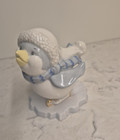 Lenox Ice Skating Penquin Figurine Holiday Gold Trim Scarf Hat Winter Christmas
