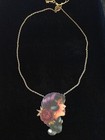 New Retro vintage Look Rockabilly Red Rose Tattoo Wearable Art Handmade Necklace