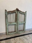 Antique 19th Century Indian Wooden Window Frame  Hand-carved Architectural Decor