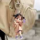 Cute Girl Doll Keychain Acrylic Backpack Bag Charm Car Pendant Gift