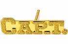 Captain Chenille Pins Gold Varsity Letter Jacket Team Coach Lapel