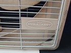 Vintage Duracrest Metal Box Fan 2 Speed Mauve Tan Mid Century Mcm Heavy Duty 